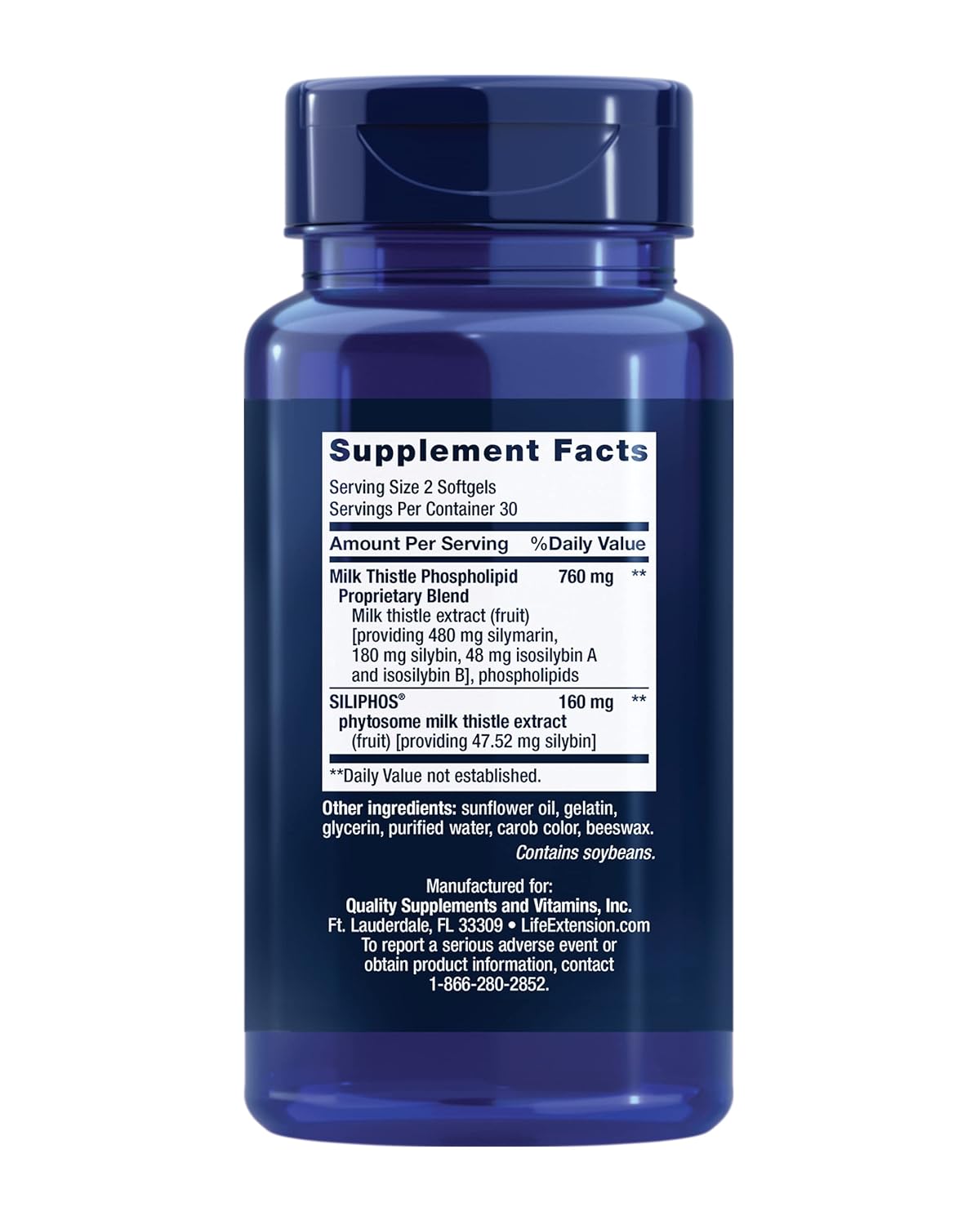 LIFE EXTENSION ADVANCE MILK THISTLE 60 SOFTGELS