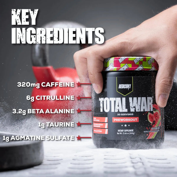 Redcon1 Total War Pre Workout, 30 Servings India's Leading Genuine