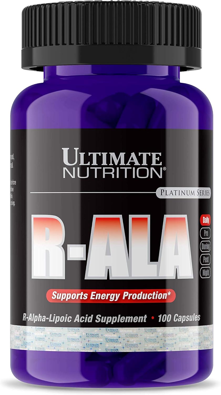 Ultimate Nutrition R-ALA (Alpha Lipoic Acid) 100Sofgels