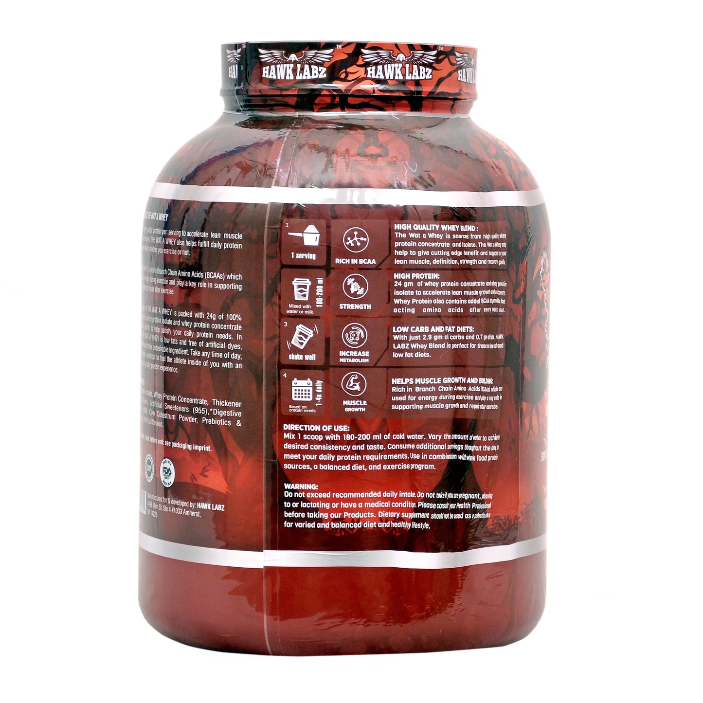 HAWK LABZ WAT A WHEY 4 LBS - India's Leading Genuine Supplement Retailer