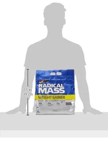 GAT REDICAL MASS 10 LBS CHOCOLATE MILKSHAKE - Muscle & Strength India - India's Leading Genuine Supplement Retailer