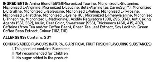 ON AMINO ENERGY FRUIT FUSION 270 GMS - Muscle & Strength India - India's Leading Genuine Supplement Retailer