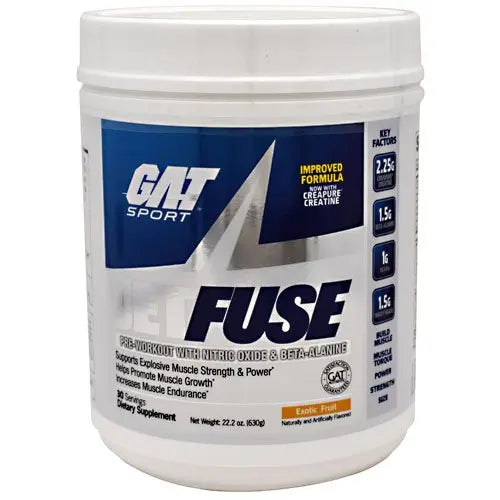 GAT SPORT JETFUSE EXOTIC FRUIT 30 SERVINGS - Muscle & Strength India - India's Leading Genuine Supplement Retailer
