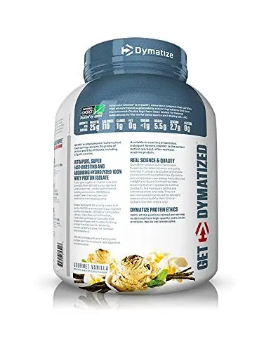 DYMATIZE ISO 100 HYDROLYZED 5 LB GOURMET VANILLA - Muscle & Strength India - India's Leading Genuine Supplement Retailer