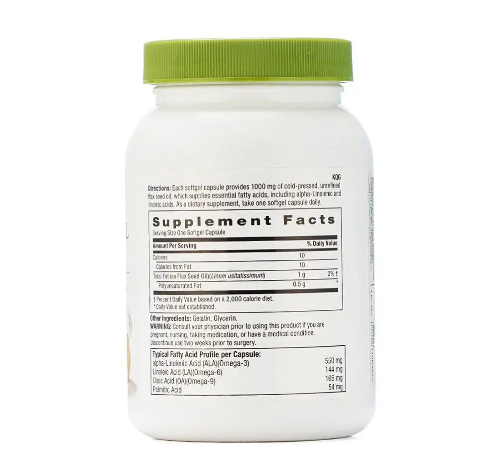 Gnc Flaxseed Oil Soft Cap 1000mg 1x90 - Muscle & Strength India - India's Leading Genuine Supplement Retailer