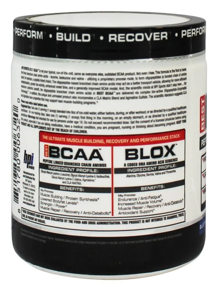 BPI SPORTS BEST BCAA 30 SERVING BLUE RASPBERRY - Muscle & Strength India - India's Leading Genuine Supplement Retailer