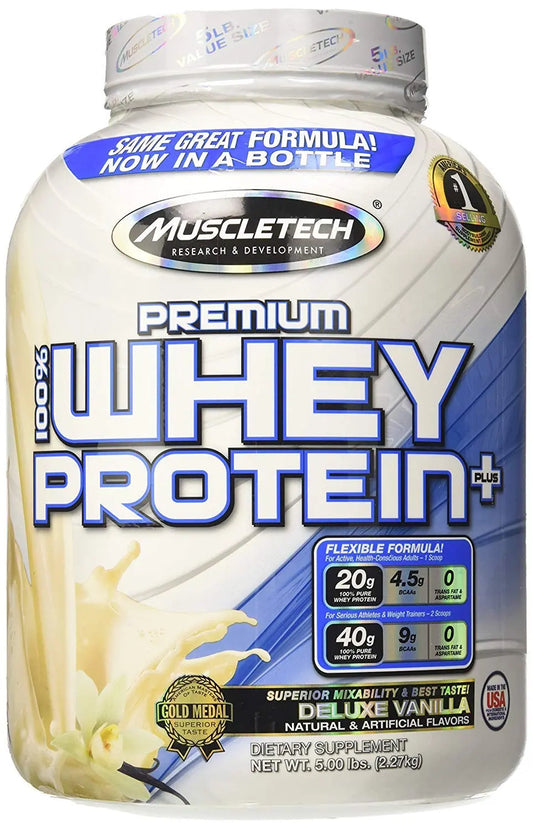 MT PREMIUM 100% WHEY PROTEIN 5LB DELUX VANILLA - Muscle & Strength India - India's Leading Genuine Supplement Retailer