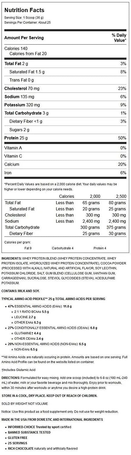 DYMATIZE ELITE 100% WHEY PROTEIN RICH CHOCOLATE 2 LBS - Muscle & Strength India - India's Leading Genuine Supplement Retailer