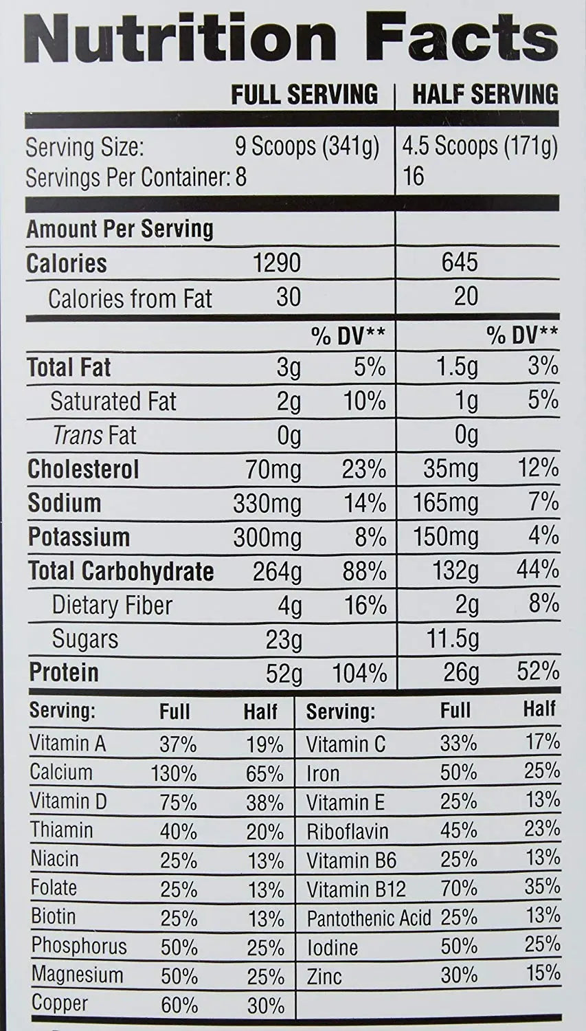 LABRADA MUSCLE MASS GAINER STRAWBERRY 6lbs - Muscle & Strength India - India's Leading Genuine Supplement Retailer