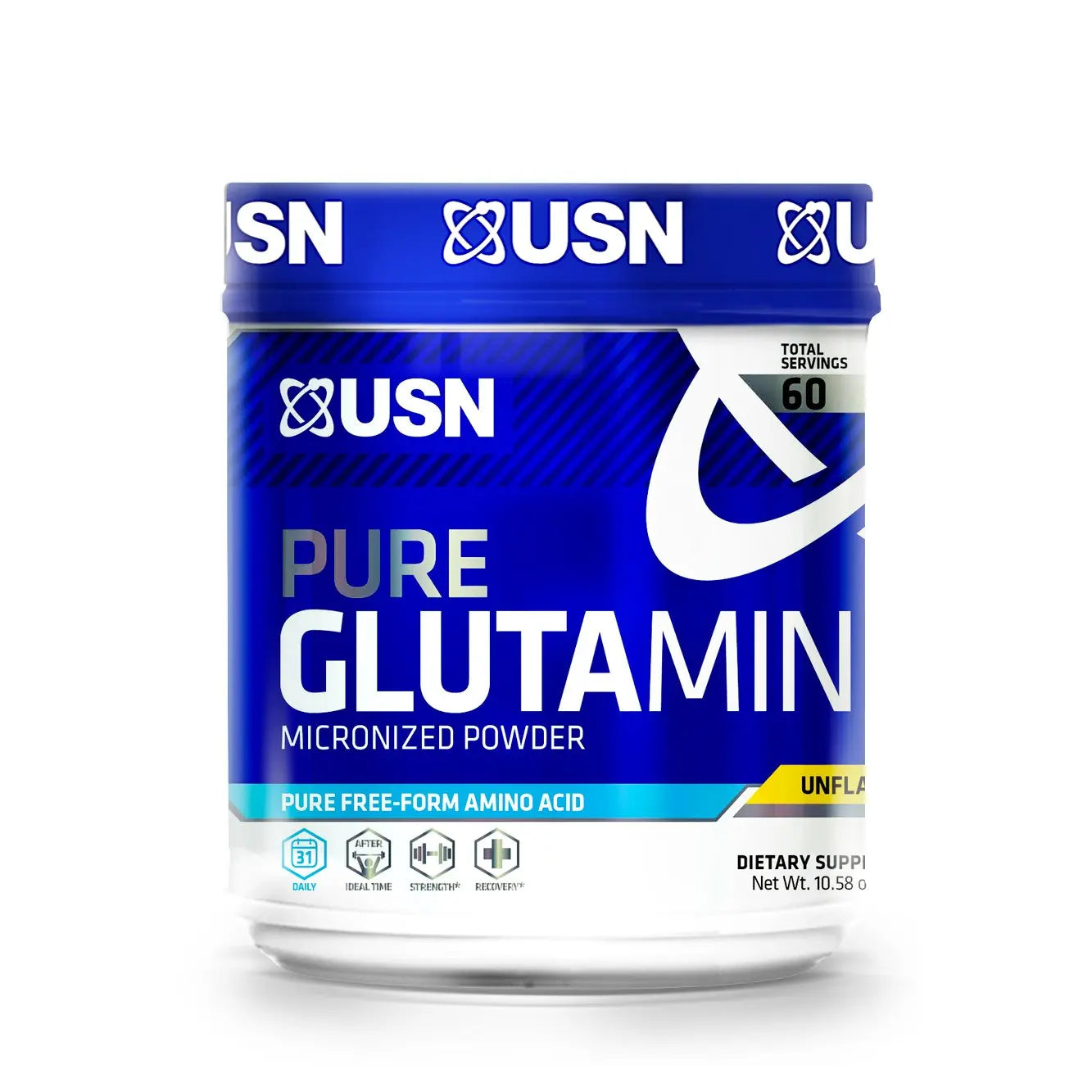 USN Pure Glutamine Micronized Powder, 300 Grams - Muscle & Strength India - India's Leading Genuine Supplement Retailer
