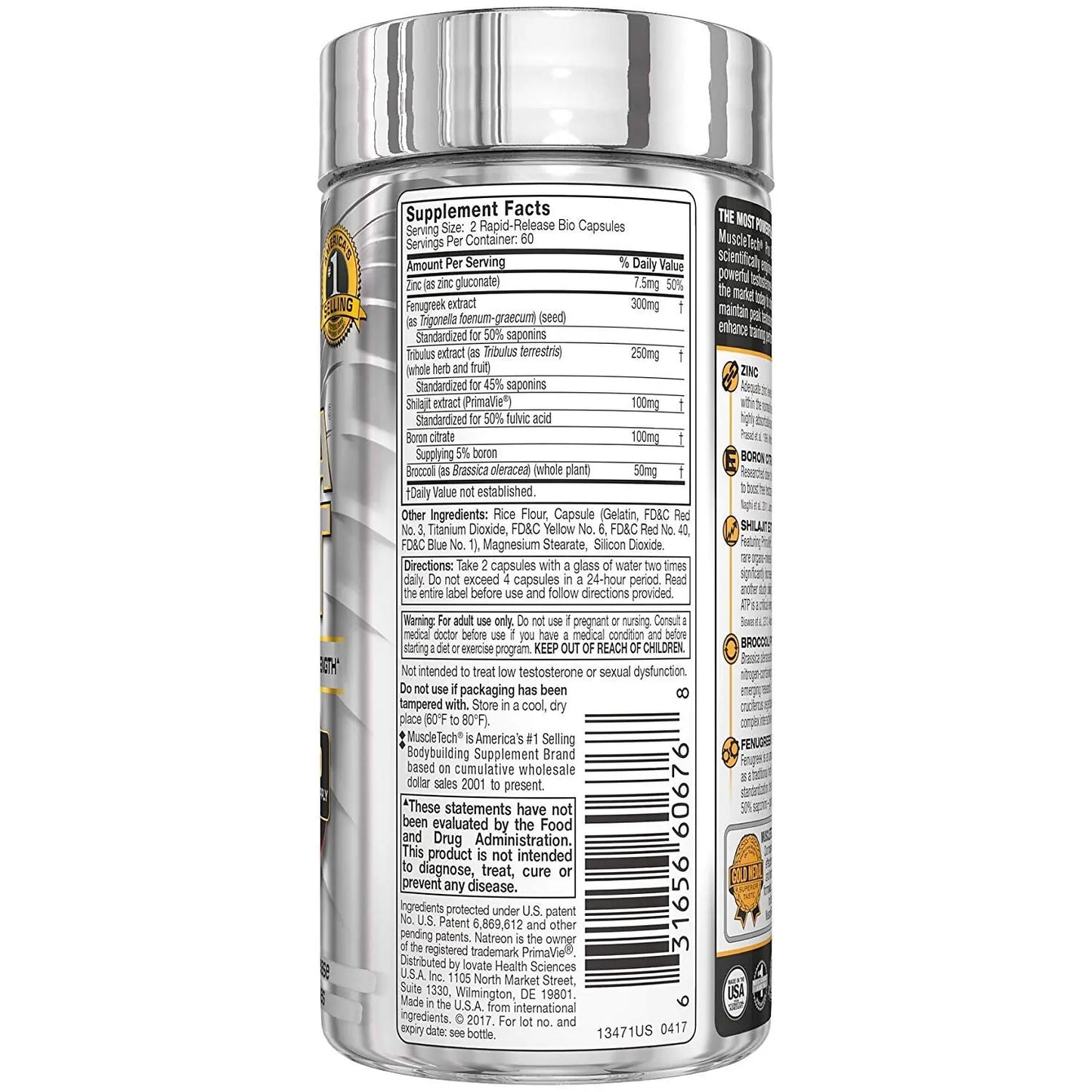 MT PROSERIES ALPHA TEST 120 CAPS - Muscle & Strength India - India's Leading Genuine Supplement Retailer