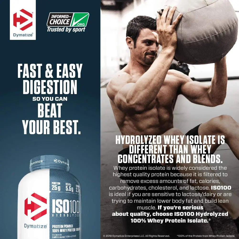 DYMATIZE ISO 100 HYDROLYZED 3 LB STRAWBERRY - Muscle & Strength India - India's Leading Genuine Supplement Retailer