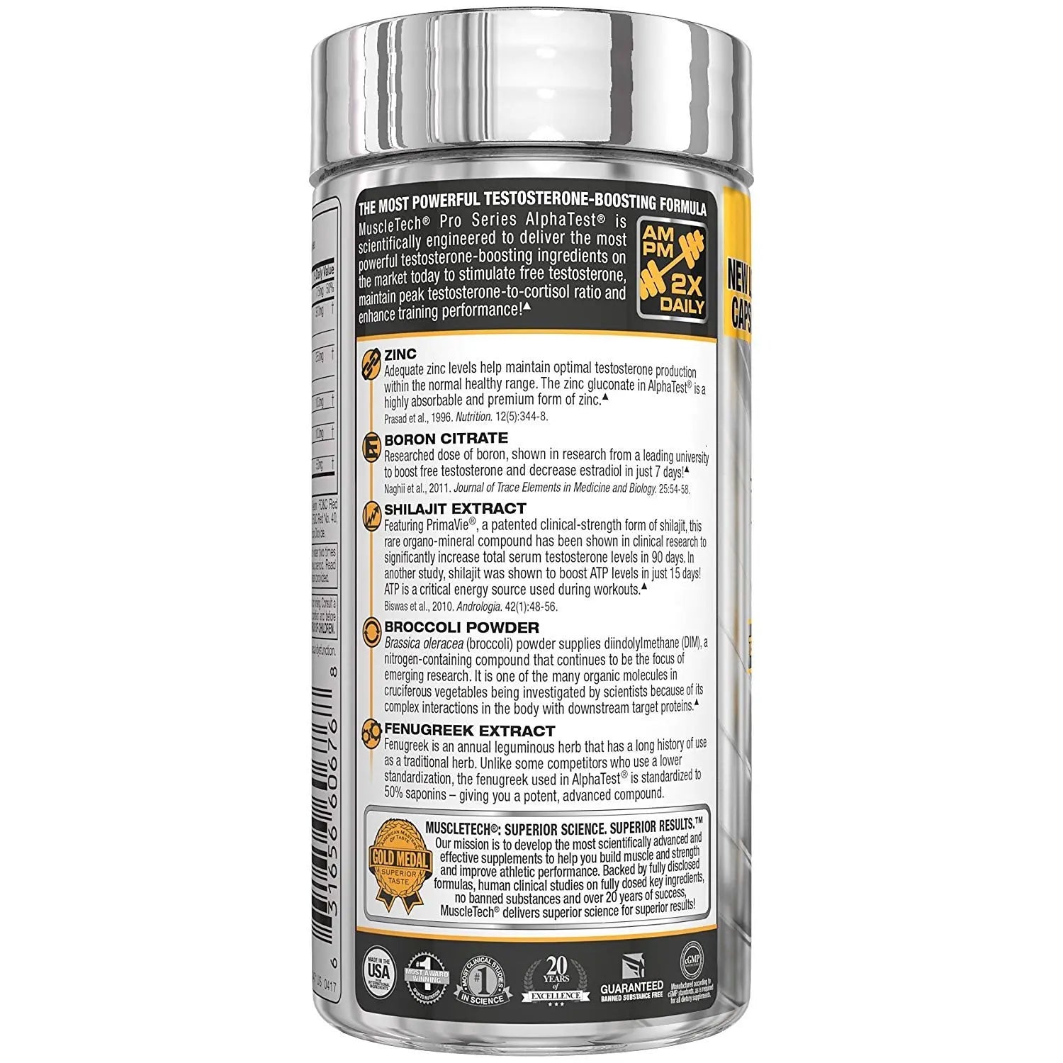 MT PROSERIES ALPHA TEST 120 CAPS - Muscle & Strength India - India's Leading Genuine Supplement Retailer