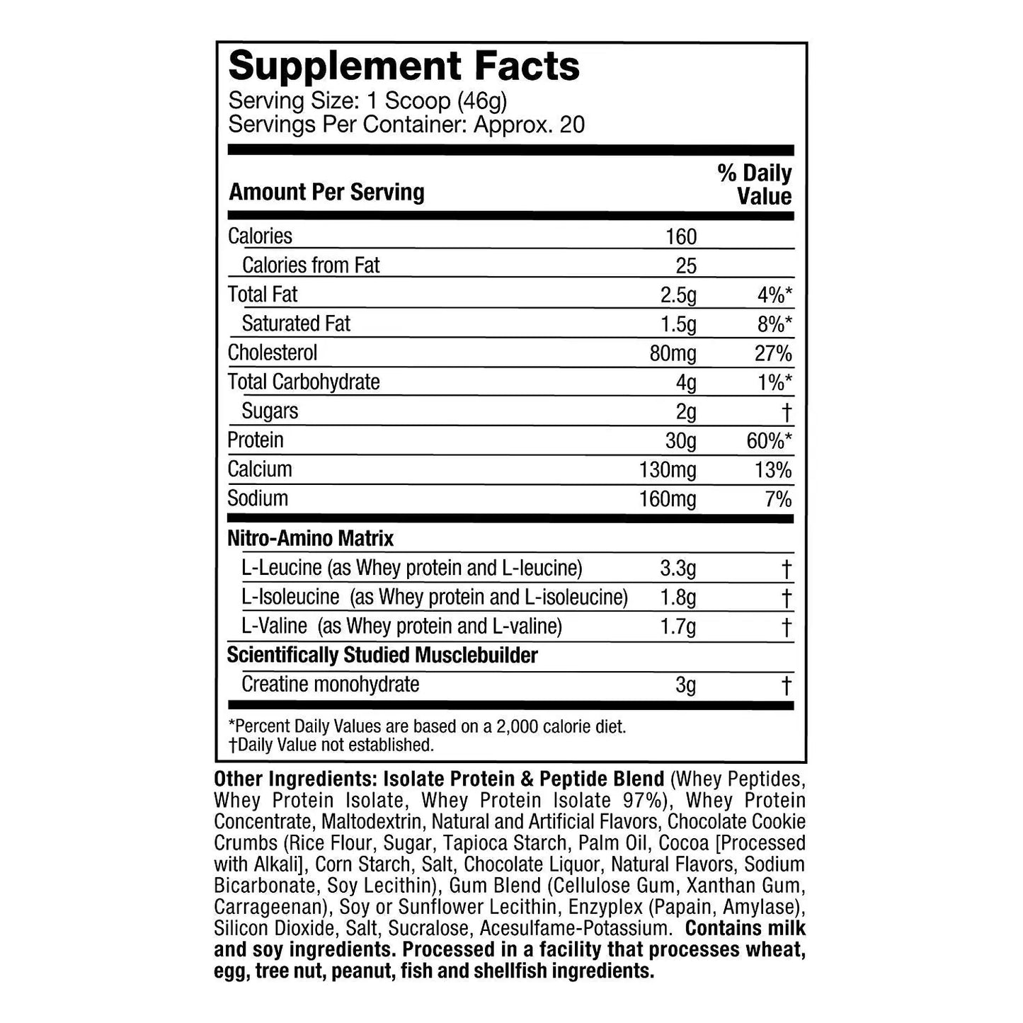 MuscleTech NitroTech Protein Powder Plus Muscle Builder, 100% Whey Protein with Whey Isolate, Chocolate Chip Cookie Dough, 20 Servings (2lbs) - Muscle & Strength India - India's Leading Genuine Supplement Retailer