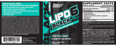 Nutrex Lipo6 Black Hers 60 Caps