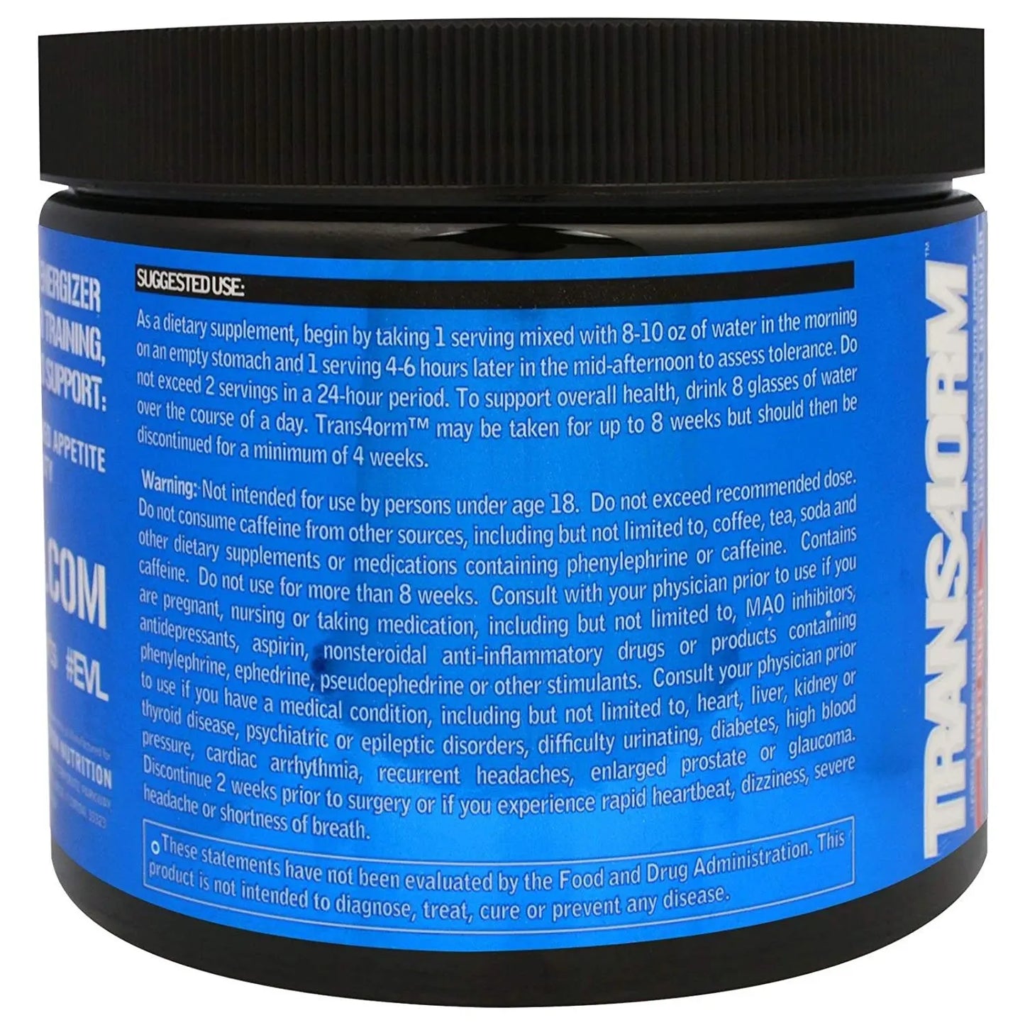 EVL TRANS4ORM 30 SERVINGS FRUIT PUNCH - Muscle & Strength India - India's Leading Genuine Supplement Retailer