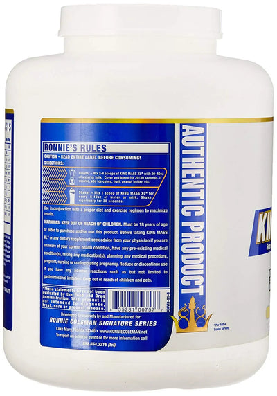 RC KING MASS 6 LBS VANILLA ICE CREAM - Muscle & Strength India - India's Leading Genuine Supplement Retailer