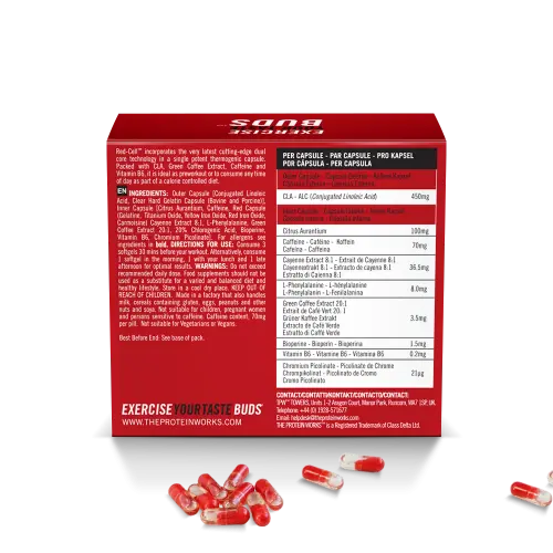 The Protein Works Red Cell 90 Capsules - Muscle & Strength India - India's Leading Genuine Supplement Retailer