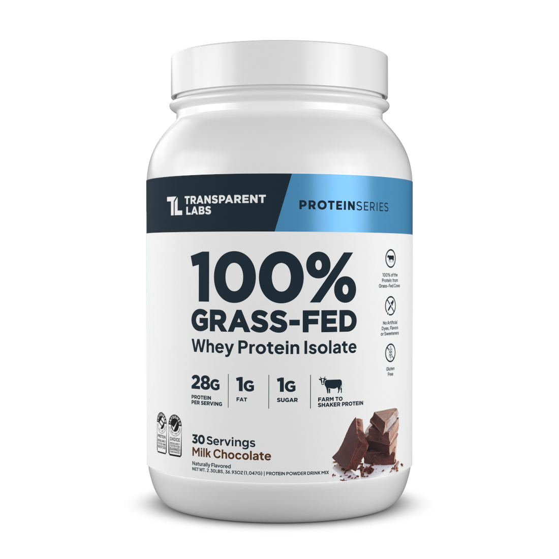 Transparent Labs Grass-Fed Whey Protein Isolate