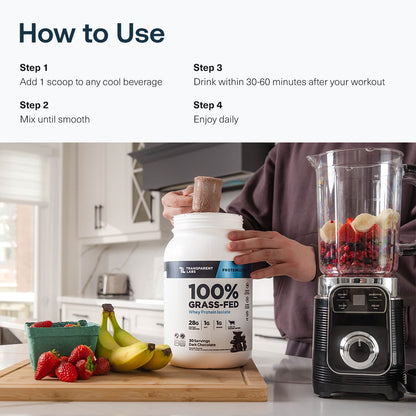 Transparent Labs Grass-Fed Whey Protein Isolate