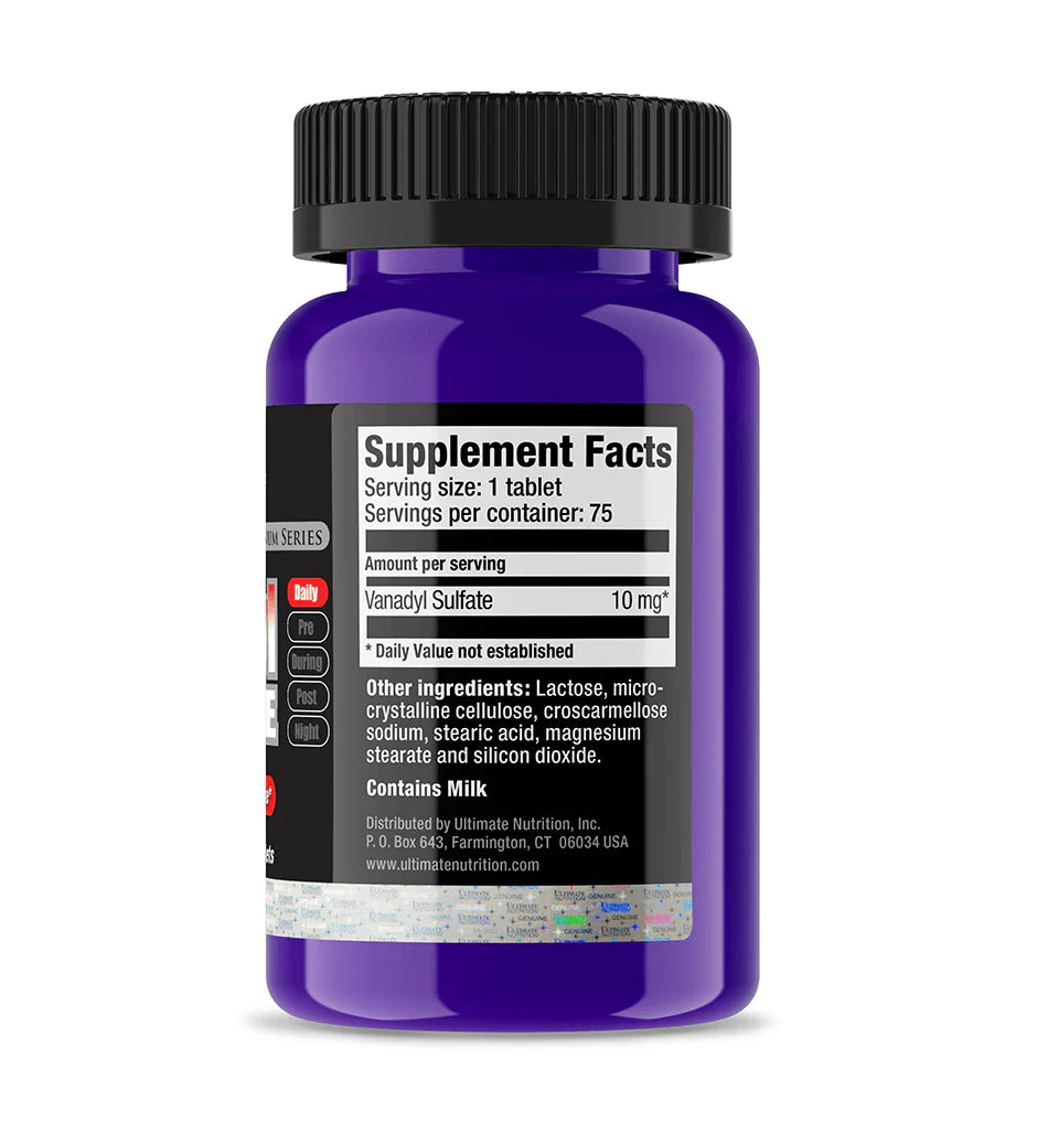 Ultimate Nutrition Vanadyl Sulfate 10mg - 75 Tabs