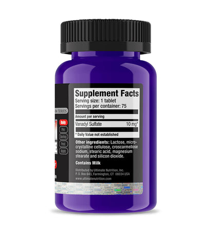 Ultimate Nutrition Vanadyl Sulfate 10mg - 75 Tabs
