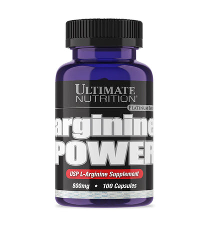 Ultimate Nutrition Arginine Power With 800mg of L-Arginine for Nitric Oxide Production - 100 Caps