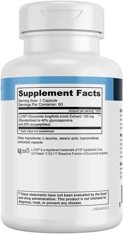 Transparent Labs LJ100® - Tongkat Ali 60 Capsules