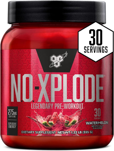 BSN N.O.-XPLODE Pre Workout Powder, Energy Supplement for Men and Women with Creatine and Beta-Alanine, 30 Servings BSN