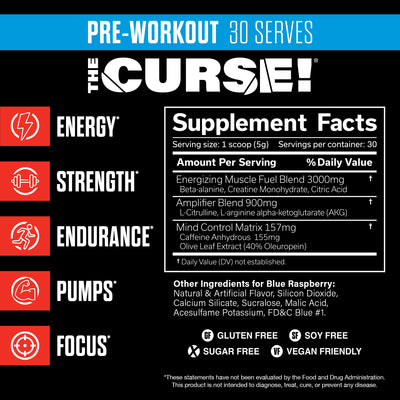 JNX SPORTS The Curse! Pre Workout Powder