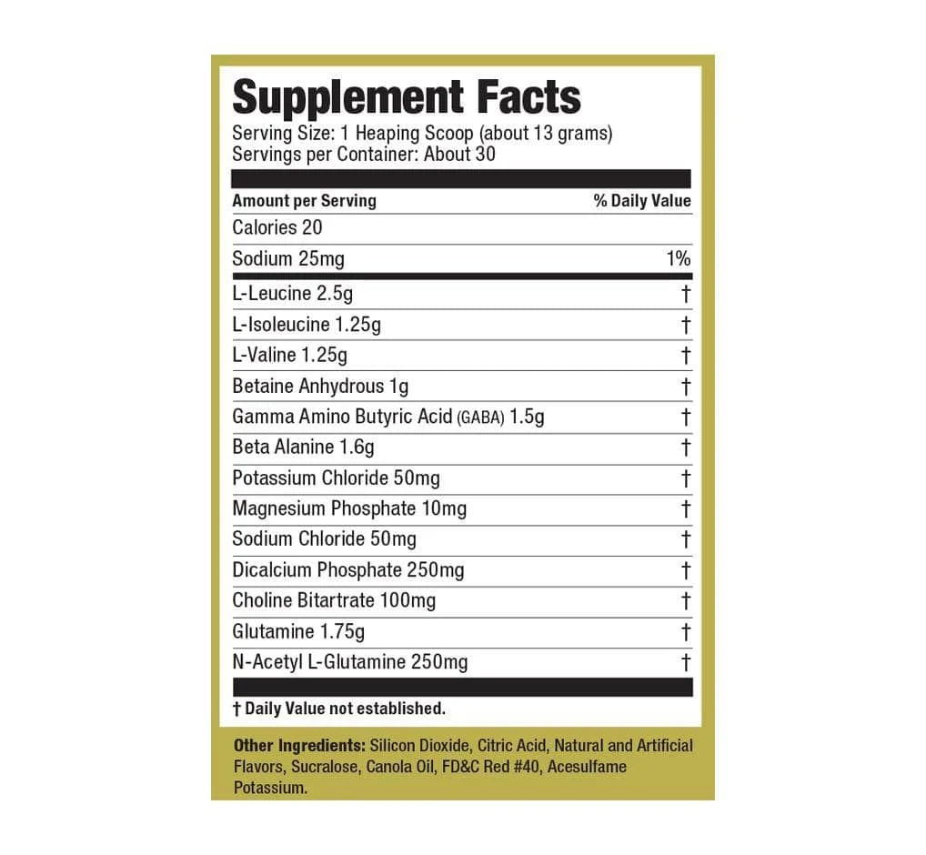 Ultimate Nutrition Post Gold Post-Workout Powder, Muscle Recovery Drink with BCAA, Beta Alanine, Betaine, GABA, Glutamine 30Servings