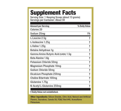 Ultimate Nutrition Post Gold Post-Workout Powder, Muscle Recovery Drink with BCAA, Beta Alanine, Betaine, GABA, Glutamine 30Servings