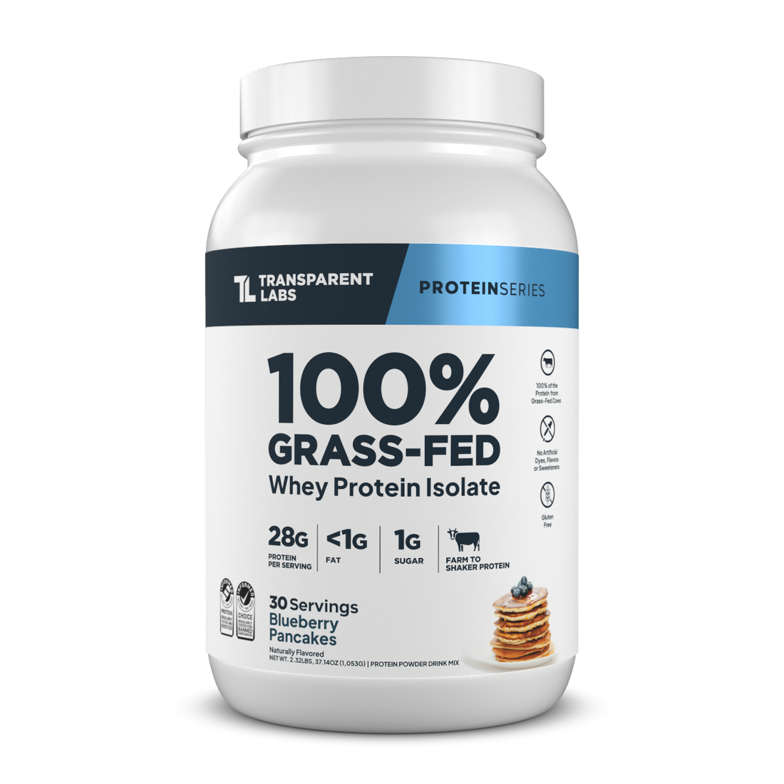 Transparent Labs Grass-Fed Whey Protein Isolate