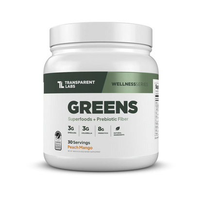 Transparent Labs Prebiotic Greens - Superfood Powder & Antioxidants Supplement  30Servings