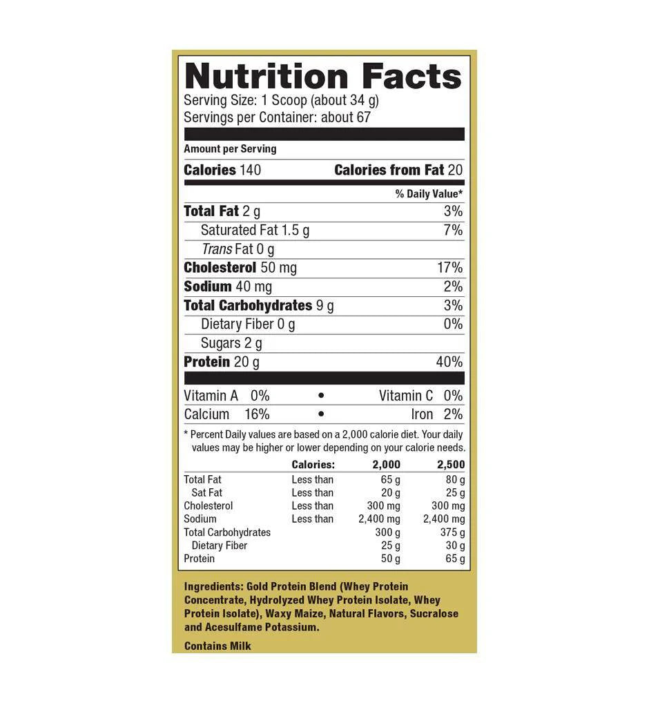 Ultimate Nutrition Whey Gold: The Gold Standard for Protein 5Lbs