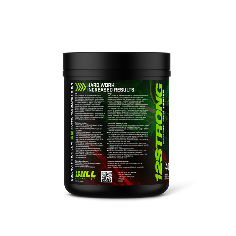 BULL NUTRITION 12 STRONG PRE