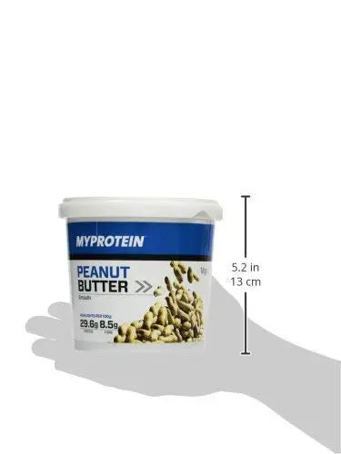 MYPROTEIN PEENUT BUTTER SMOOTH 1 KG - Muscle & Strength India - India's Leading Genuine Supplement Retailer