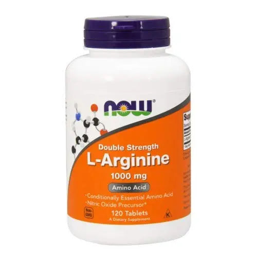 NOW L-ARGININE 1000 MG 120 TABS - Muscle & Strength India - India's Leading Genuine Supplement Retailer