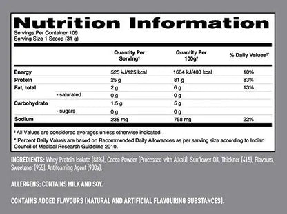 Isopure Low Carb 7.5 Lbs Dutch Chocolate - Muscle & Strength India - India's Leading Genuine Supplement Retailer 