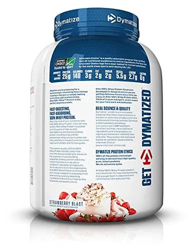 Dymatize Elite Whey 5 Lb Strawberry - Muscle & Strength India - India's Leading Genuine Supplement Retailer