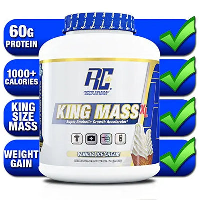 RC KING MASS 15LB STRAWBERRY MILK SHAKE - Muscle & Strength India - India's Leading Genuine Supplement Retailer