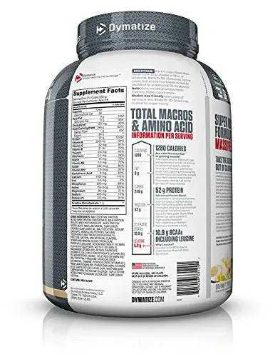 DYMATIZE SUPER MASS GAINER 6 LBS 2.7 KG GOURMET  VANILLA - Muscle & Strength India - India's Leading Genuine Supplement Retailer
