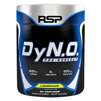 RSP DYNO PREWORKOUT 30 SERVINGS LEMONADE - Muscle & Strength India - India's Leading Genuine Supplement Retailer