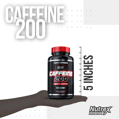 NUTREX CAFFEINE 200 60 LIQUIED CAPS - Muscle & Strength India - India's Leading Genuine Supplement Retailer
