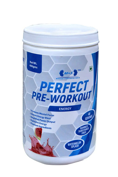 MUSCLE & STRENGTH INDIA PERFECT PREWORKOUT - Muscle & Strength India - India's Leading Genuine Supplement Retailer
