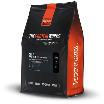 The Protein Works Whey Protein 80(Con) 2kg Strawberry N Cream - Muscle & Strength India - India's Leading Genuine Supplement Retailer