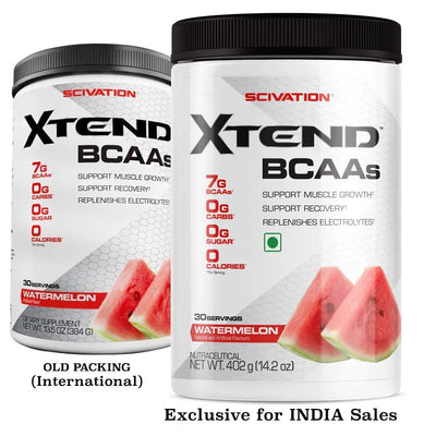 SCIVATION XTEND BCAA 30 SERVINGS WATERMELON - Muscle & Strength India - India's Leading Genuine Supplement Retailer
