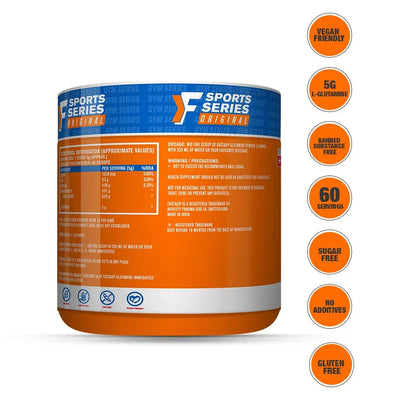 Fast&Up Glutamine Muscle Recovery - 60 Servings - Muscle & Strength India - India's Leading Genuine Supplement Retailer