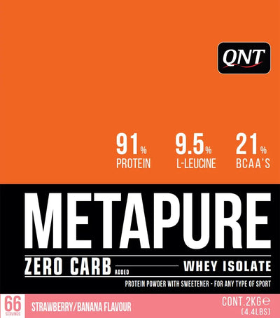 QNT METAPURE STAWBERRY/BANANAN FLAVOUR - Muscle & Strength India - India's Leading Genuine Supplement Retailer