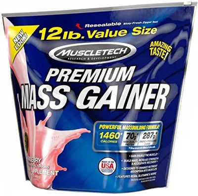 MT PREMIUM MASS GAINER 12 LBS STRAWBERRY - Muscle & Strength India - India's Leading Genuine Supplement Retailer